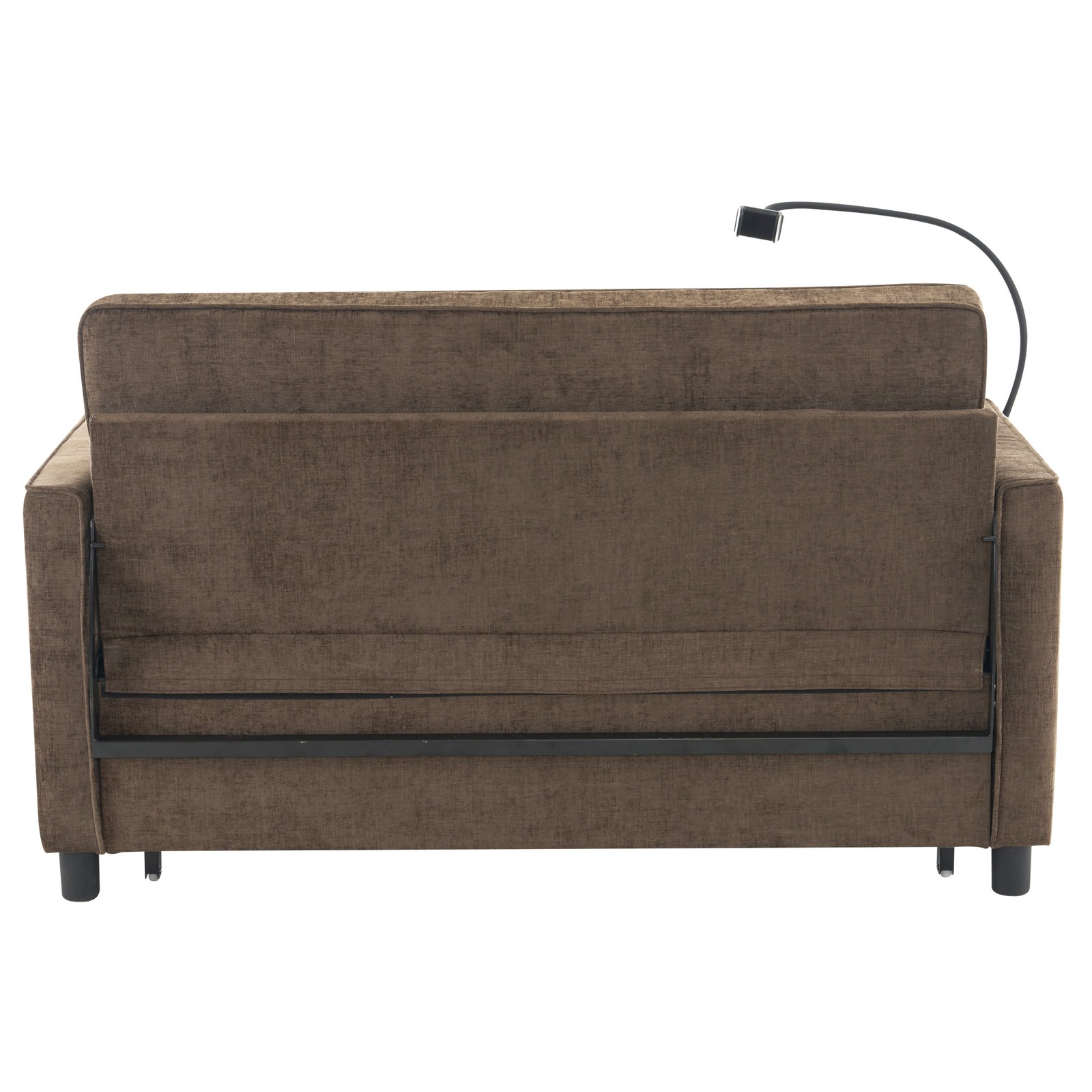 56.9" Loveseat Sofa Pull-out Sofa Bed Sleeper Sofa with a Reversible Backrest