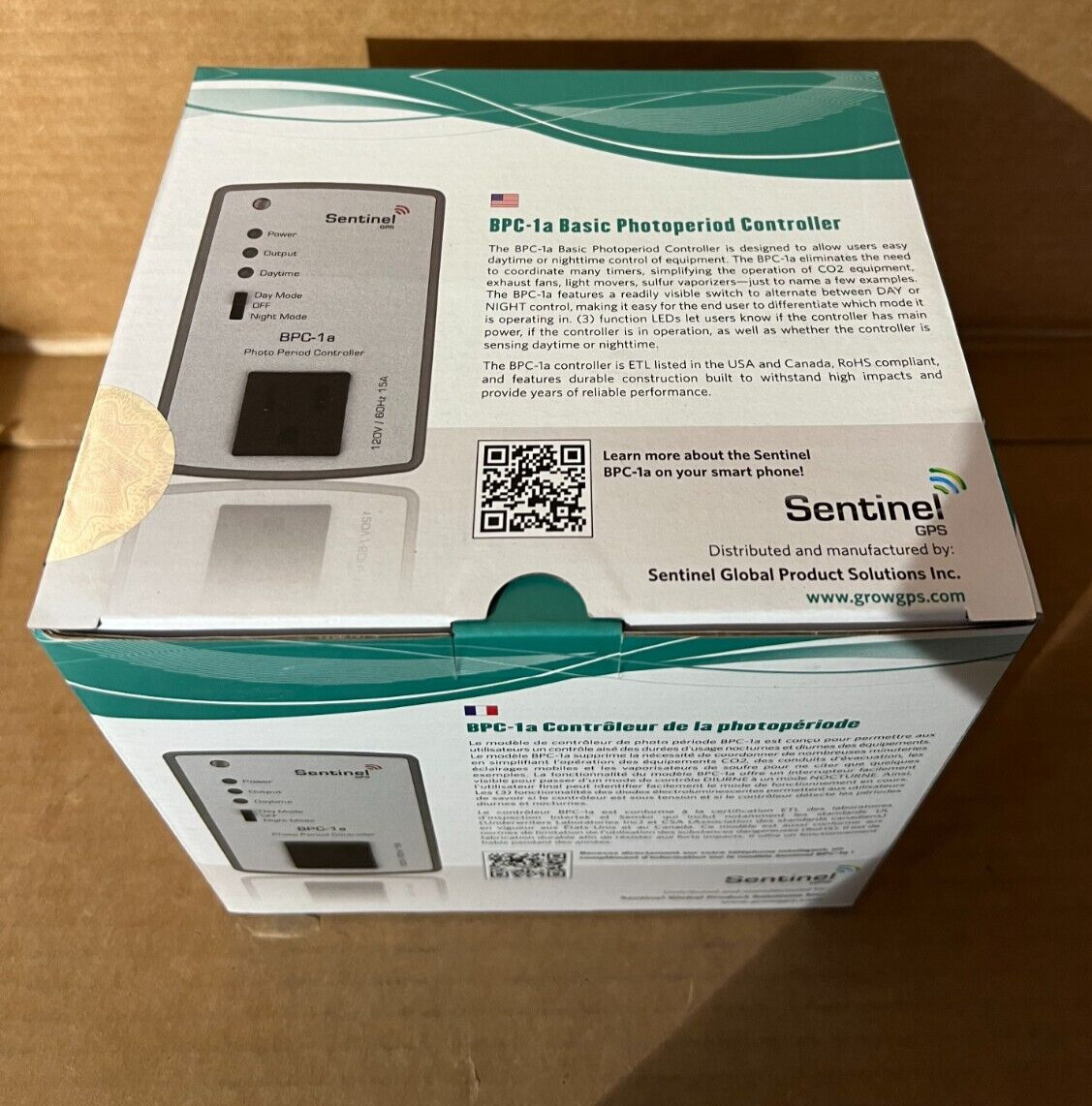 Sentinel GPS BPC-1a Basic Photoperiod Controller NEW Plug Box Version