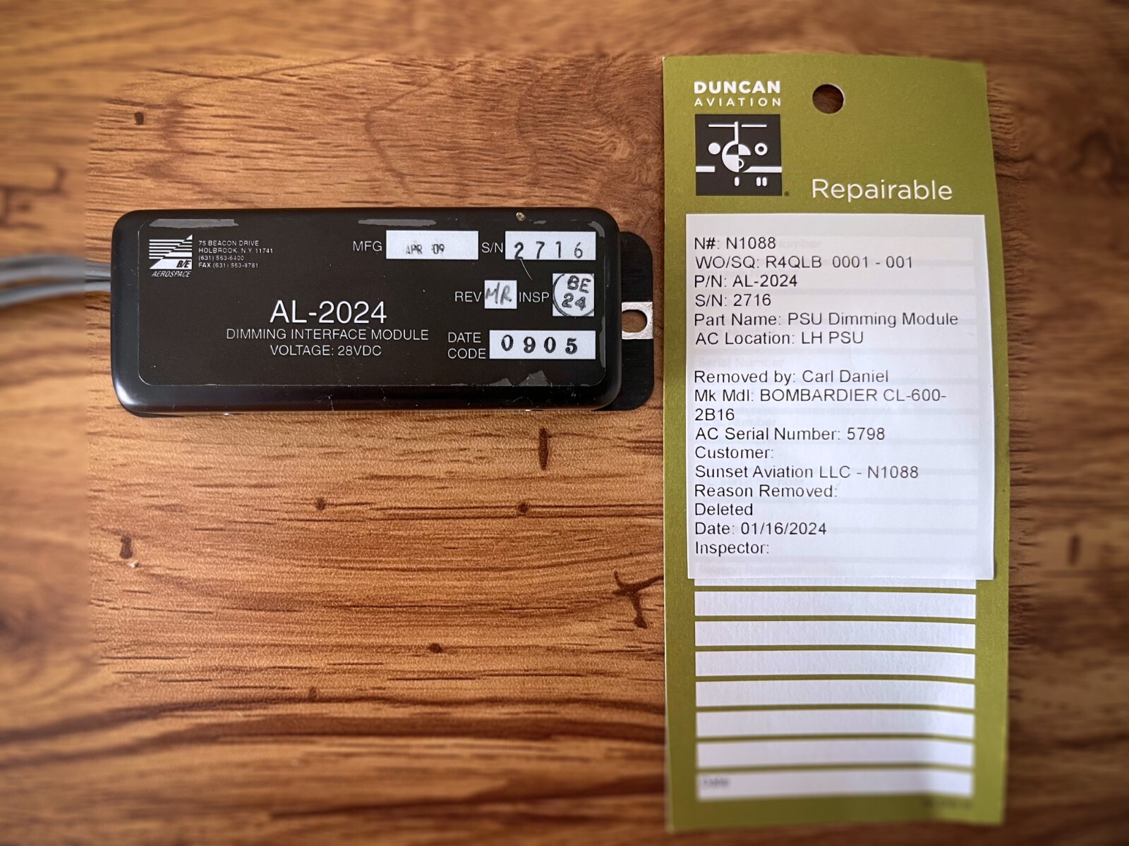 Dimming Interface Module PN: AL-2024 Voltage 28VDC (Aircraft Parts)