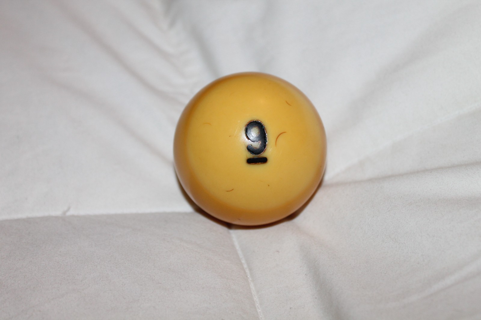Vintage Pool Table Billiard Ball #9 Striped Replacement Piece