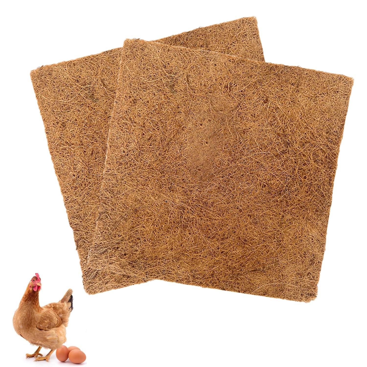 2 Pack Nest Box Pads Laying Hen Nesting Pads Brooder Pads Liners Excelsior Ch...