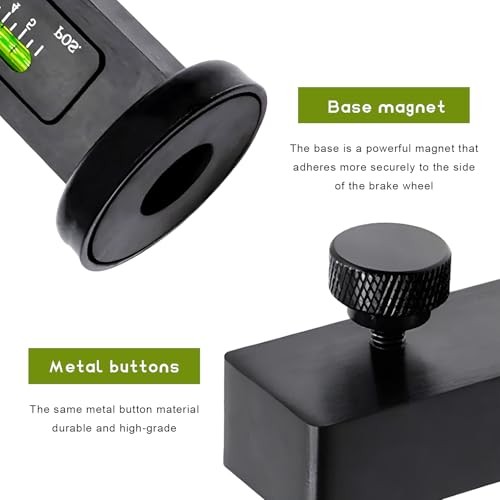 Adjustable Magnetic Gauge Tool - Black Camber Castor Strut Wheel - Adjustable