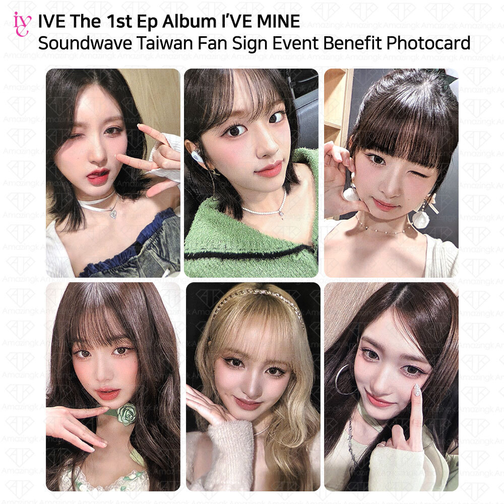 IVE 1st Ep Album I'VE MINE Soundwave Taiwan  Fan Sign Event Benefit Photocard