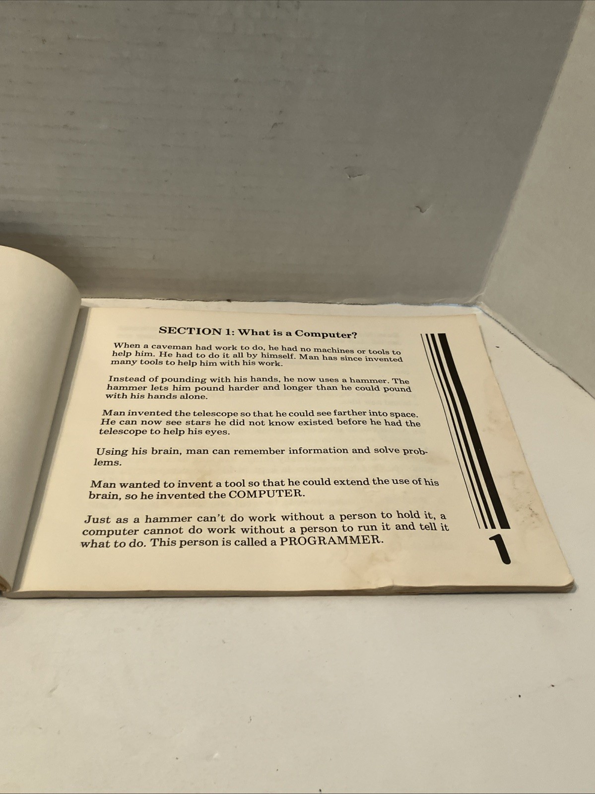 Vintage 1983 Computers For Kids VIC-20 Edition Basic Programming Manual Used