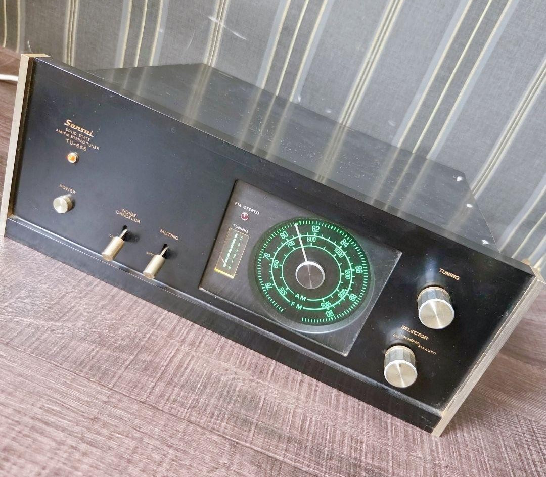 Sansui TU-666 AM/FM Solid State Stereo Tuner AC100V 50/60Hz Audio Japan 1970