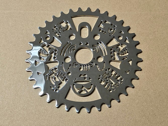 OG LOWRIDER Bicycle Steel AZTEC 36T SINGLE SPEED 1/2" X 1/8" SPROCKET CHROME