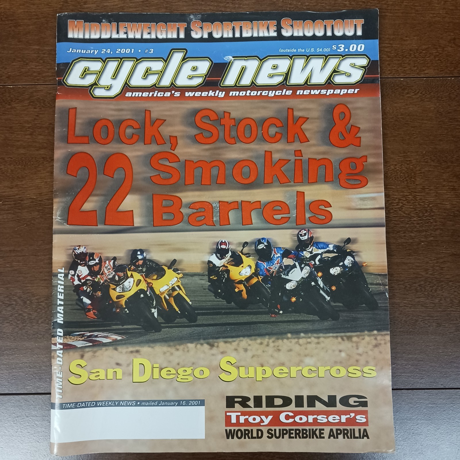 Cycle News Magazine January 24, 2001 SAN DIEGO SUPERCROSS VINTAGE MOTOCROSS AMA