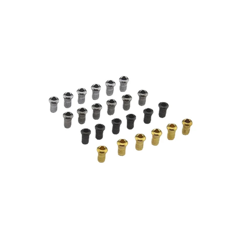 1 set (6 pieces) guitar front of through-body string covers/string bushings