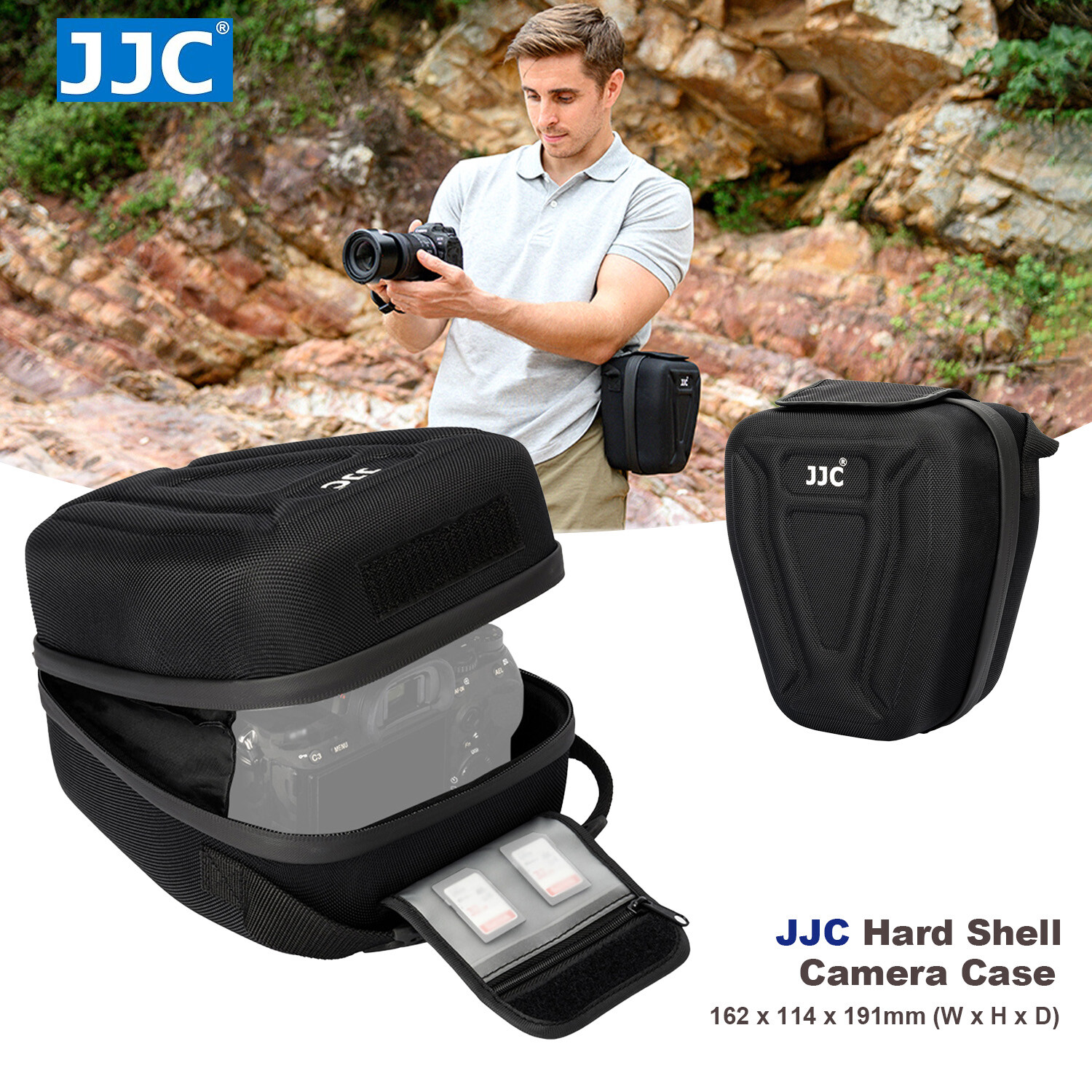 Hard Shell Camera Case Pouch for Nikon Z8 Z7 Z6 Z7II Z6II Z50 ZF D750 with Lens