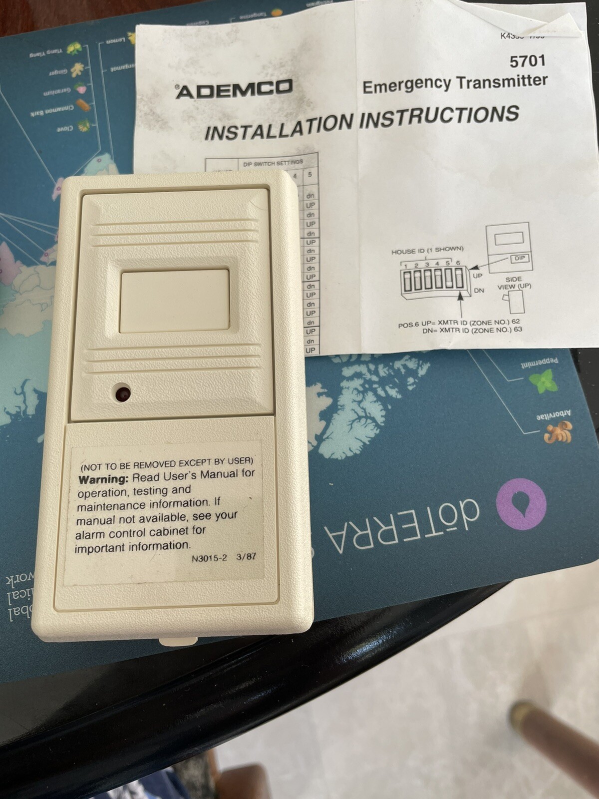 ADEMCO 5701 EMERGENCY TRANSMITTER NEW W/O BOX