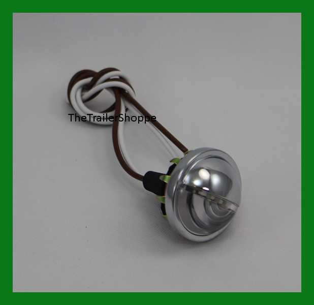 Universal Mini Snap-In License Plate Lamp and Utility light 4 LED 1-1/2" Round