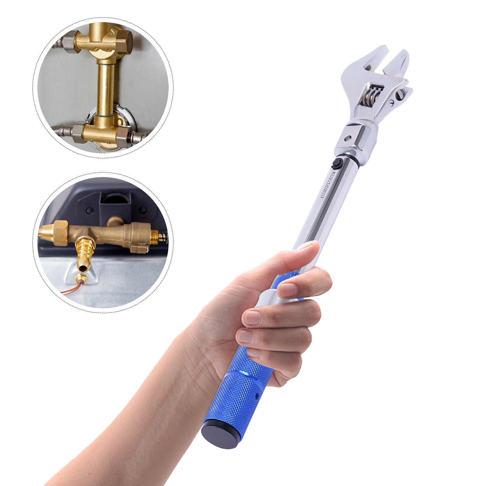 Digital Torque Wrench 5-25NM 30mm Adjustable Open End Torque Wrench Spanner Tool