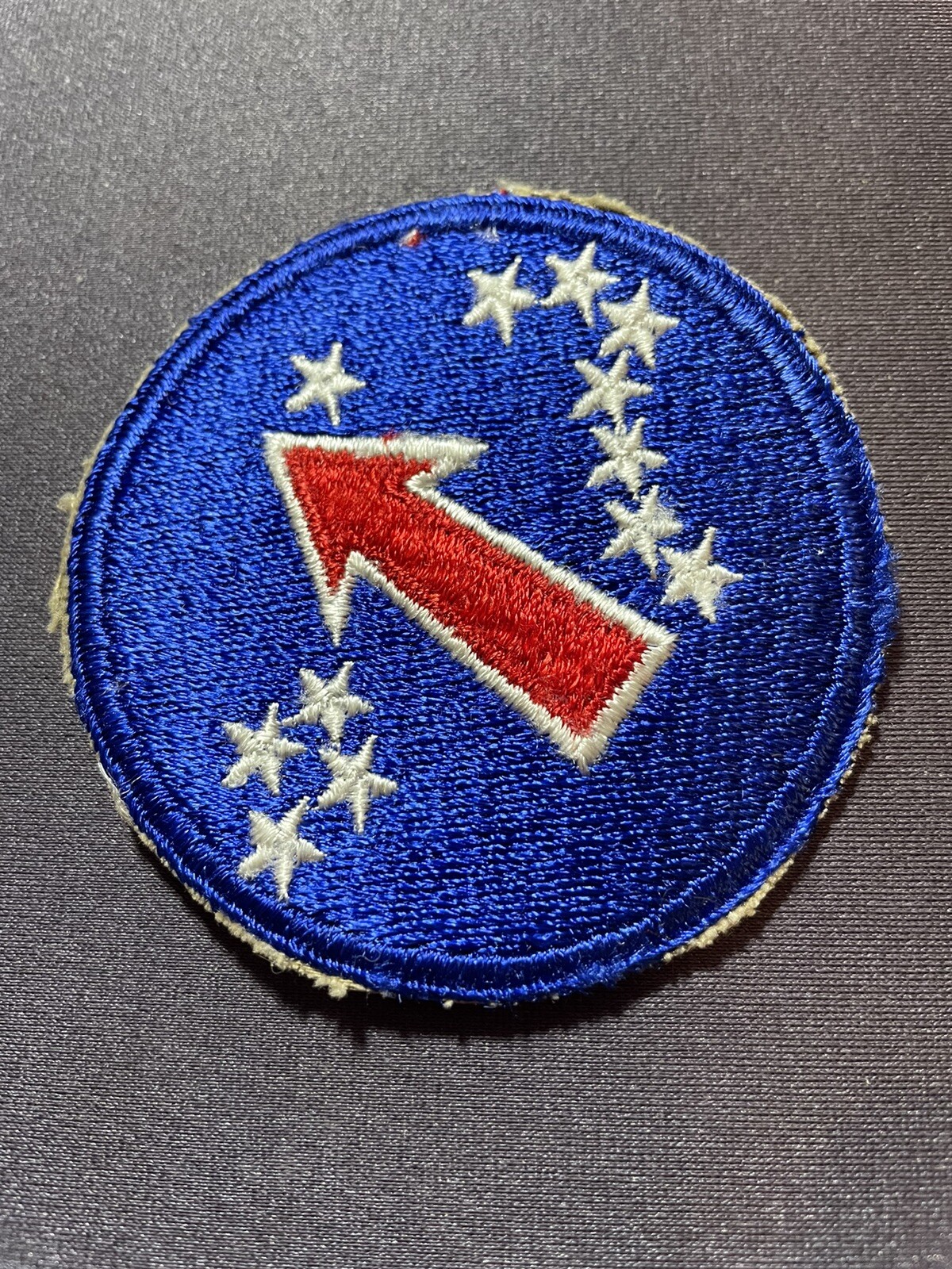 Vintage Patch - WWII - US Army Pacific Ocean Areas - Embroidered - Cut-Edge
