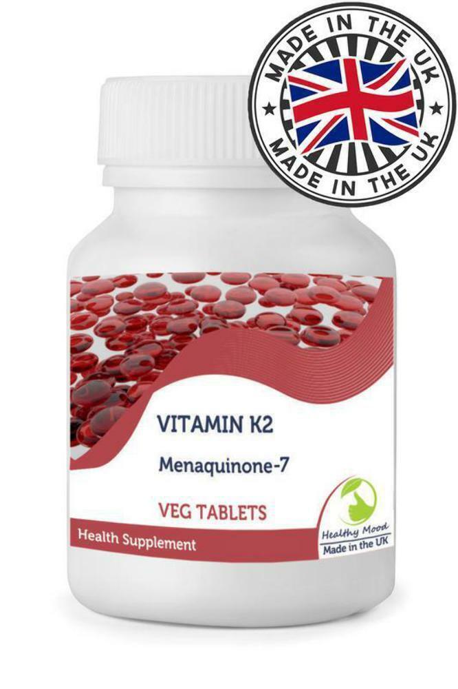 Vitamin K2 Menaquinone­7 Veg 500mcg Tablets Nutrition