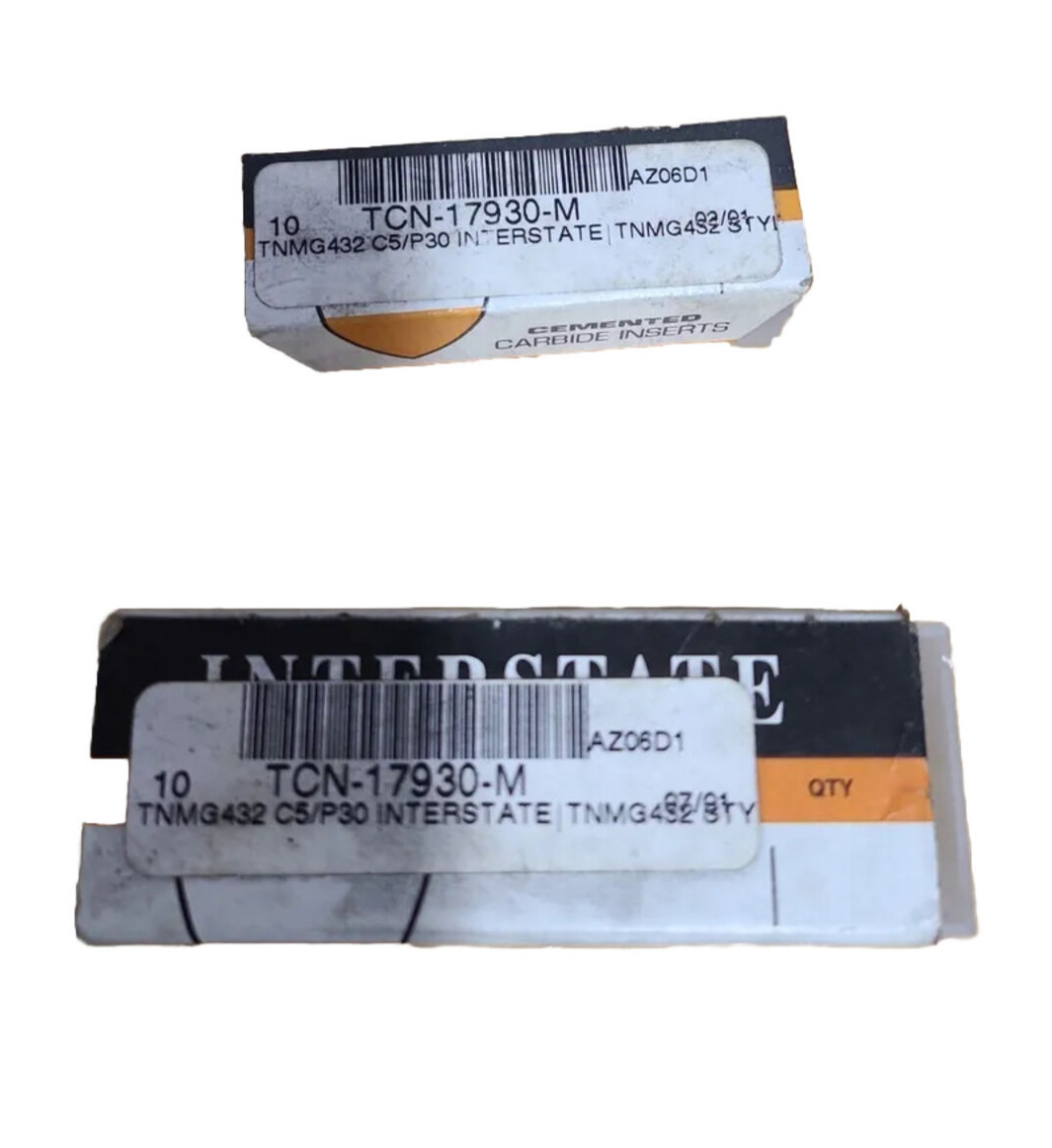 Interstate Cemented Carbide Inserts TCN-17930-M 2 Boxes of 10