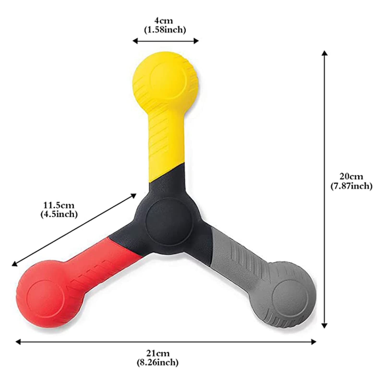 MUSKULO MONSTRO Reaction Catch Trainer for Improving ‎Grey/ Yellow/ Red