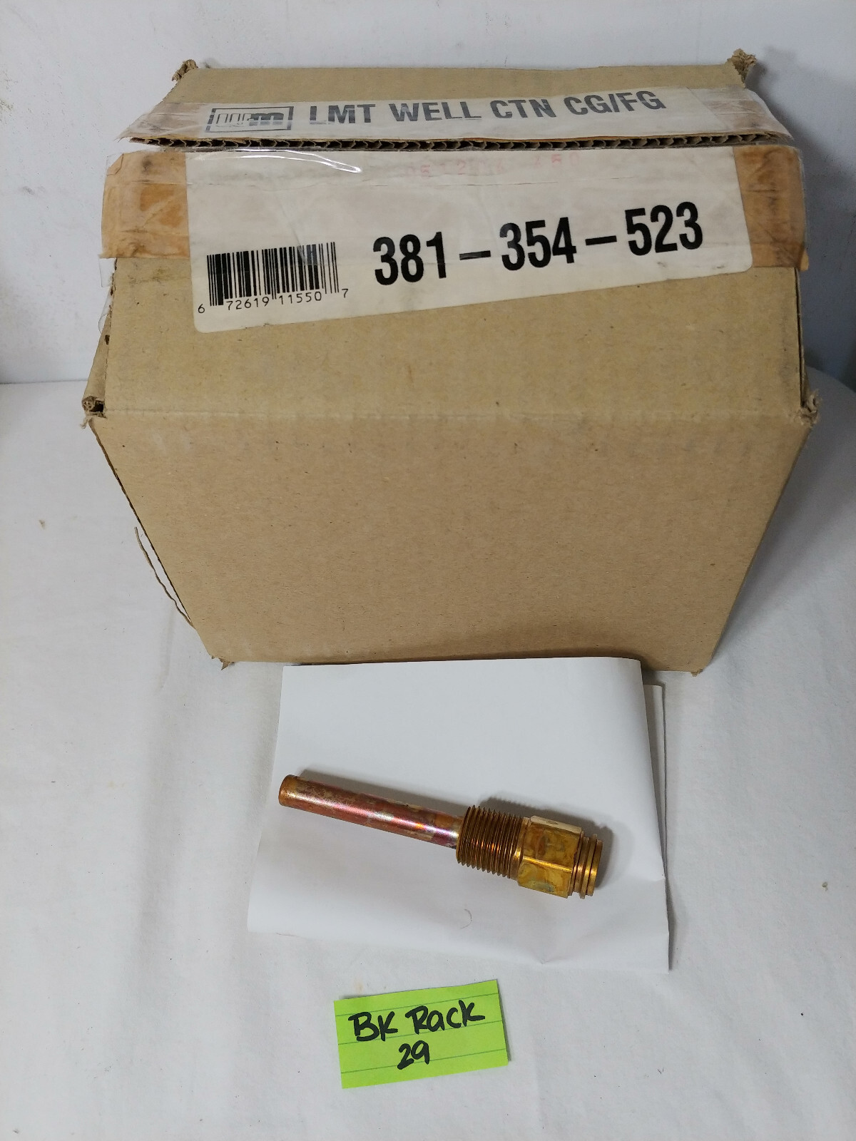 WEIL MCLAIN 381-354-523 LMT WELL CTN CG/FG New-Old Stock