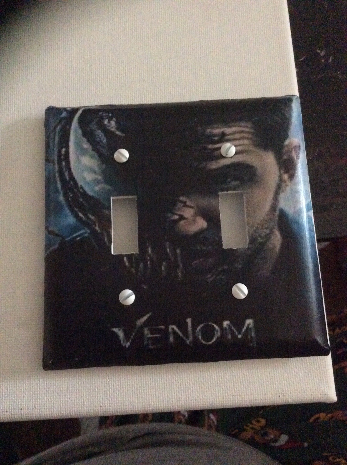 Custom Handmade Venom Double Light Switch Cover - Many Styles & Genres Available