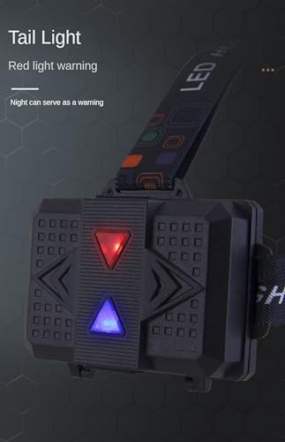 Headlamp Rechargeable 150000LM Bright Head Lamp, 40H Type-C Cable CarSQ12-1