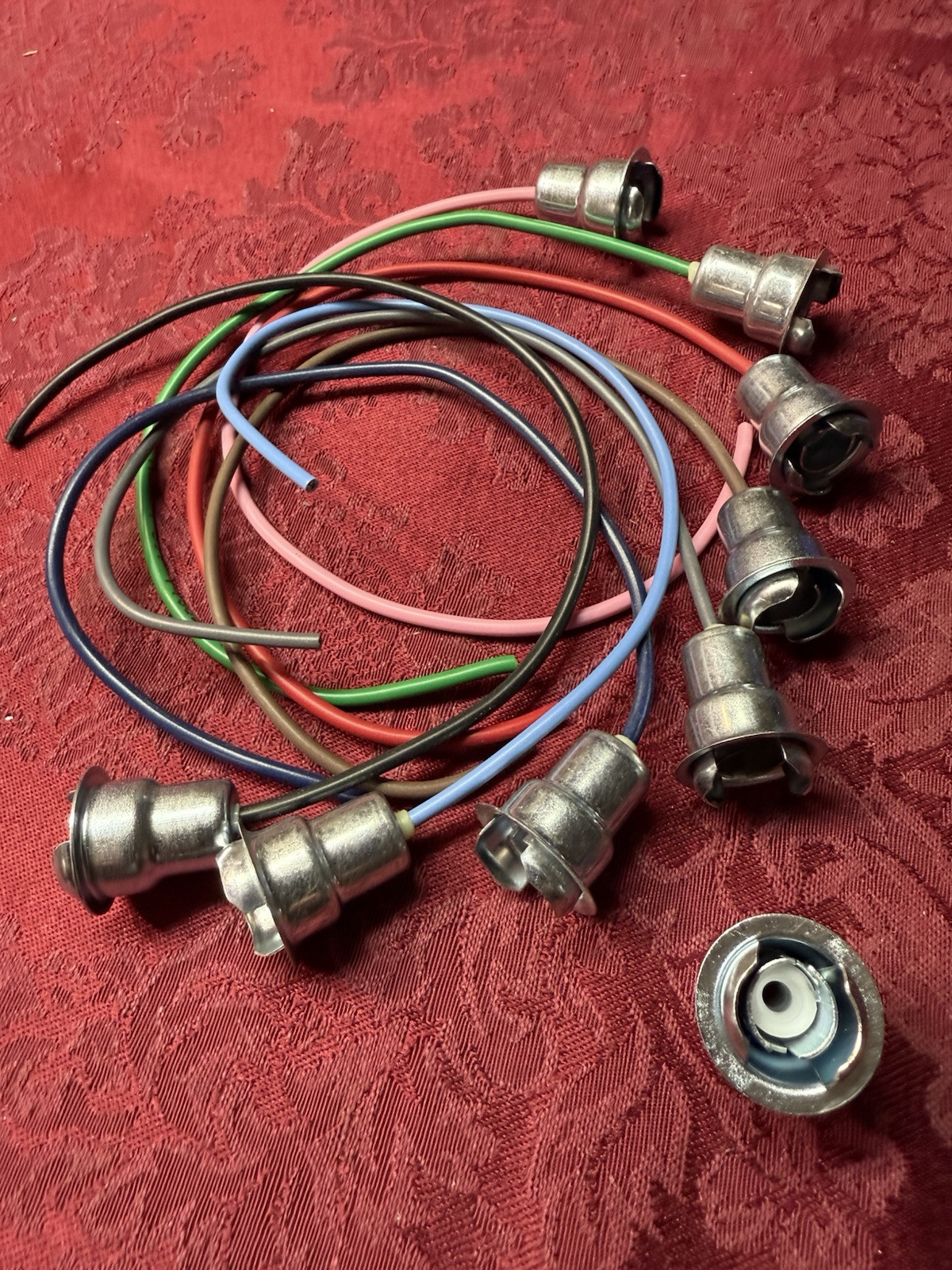 1947 thru 1966 GM METAL Car Or Truck Dash Lamp Socket with pigtail