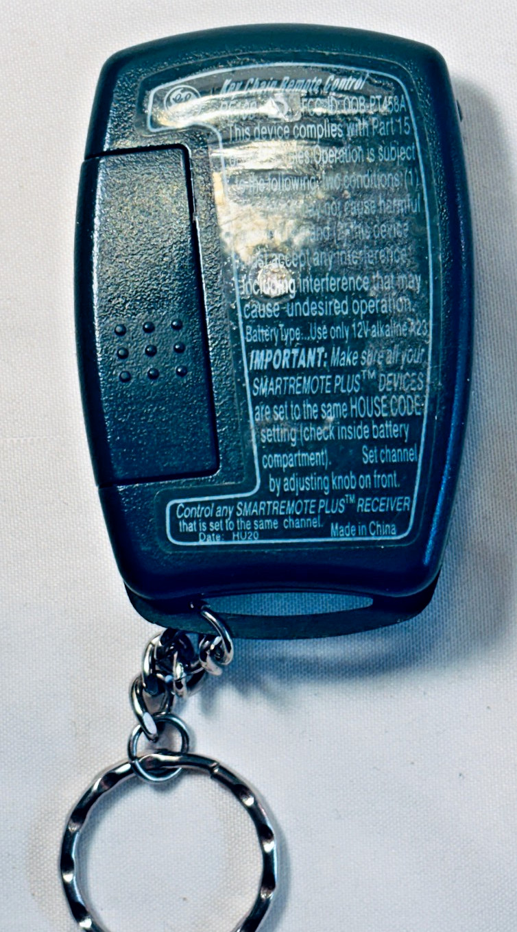 GE Outdoor Wireless Outlet Keychain Remote Control Transmitter RF108 Channel D