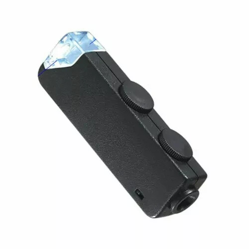 Grower's Edge Microscope 60-100X Adjustable Portable Illuminated Magnifier
