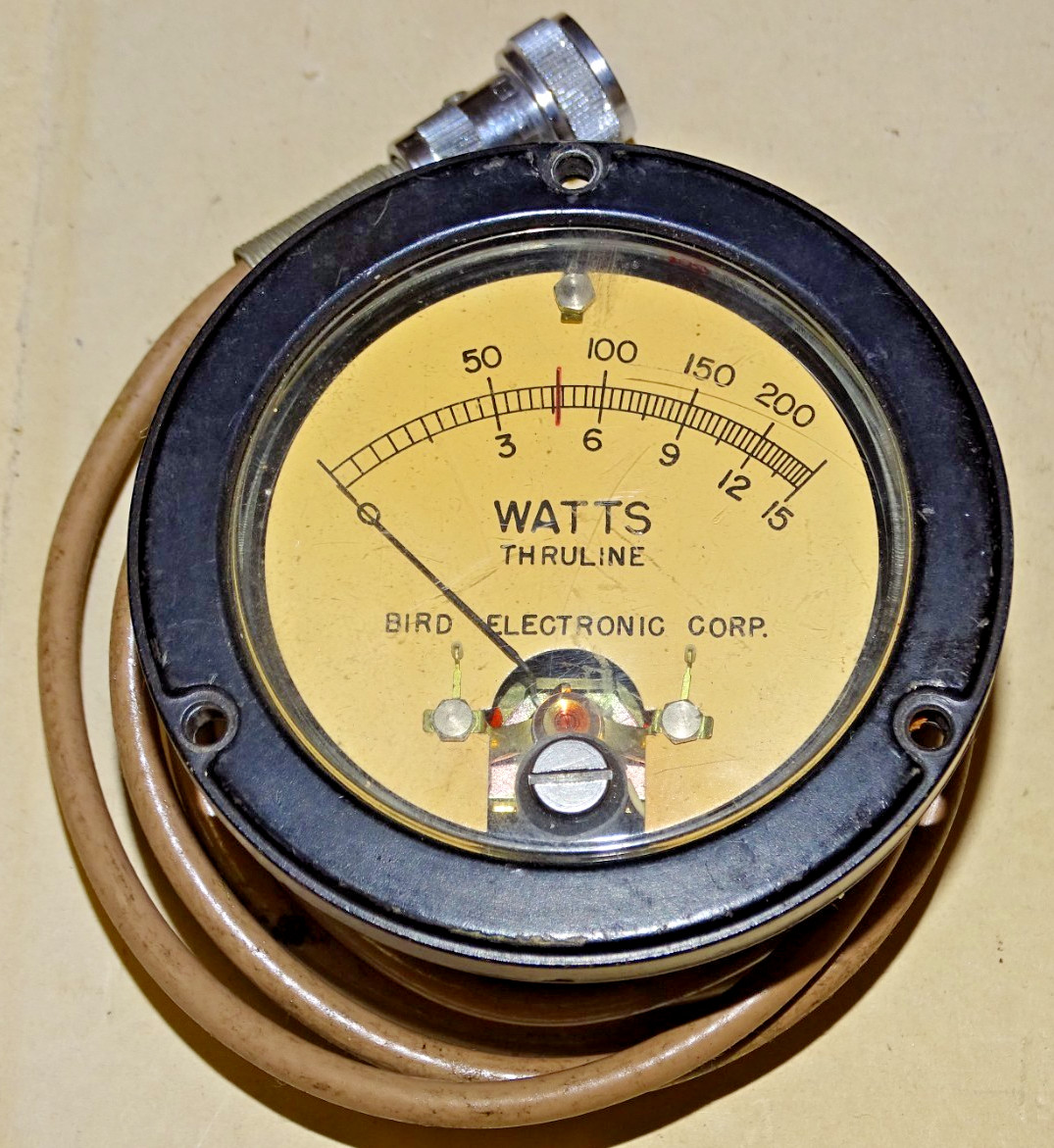 Bird Thruline Wattmeter, Meter Only