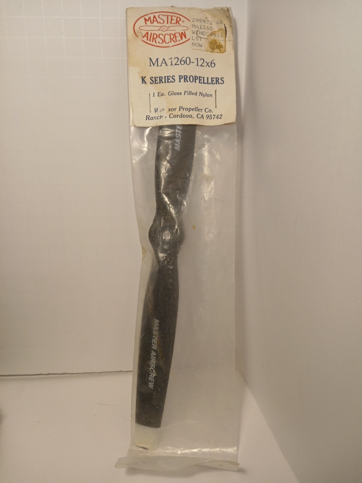 VINTAGE AIRPLANE, MASTER AIRCREW WINDSOR, K SERIES NYLON, PROPELLER 12-6