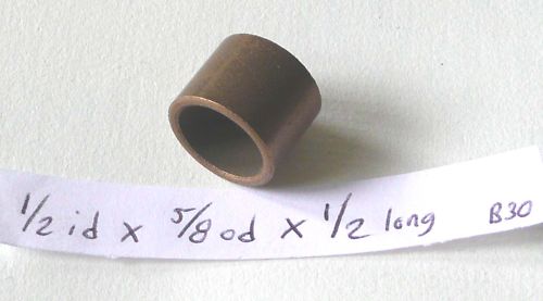 Oilite Bushing Bronze New 1/2 id x 5/8 od x 1/2 Brass bush sleeve spacer bearing