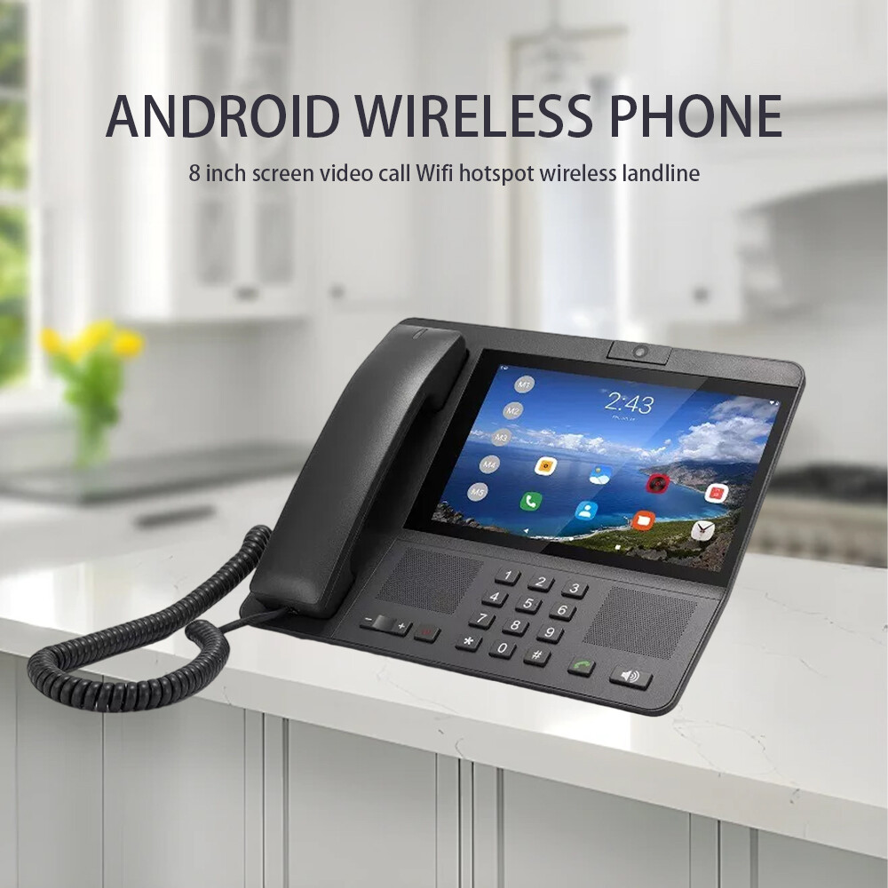 4GLTE GSM SIM Card Smart Video  Desktop Wireless Phone Terminal Landline Android