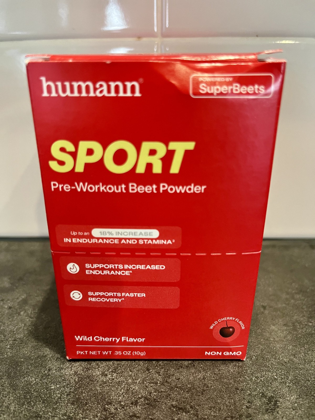 NEW & SEALED! - Humann - 10 SPORT Pre-Workout Beet Powder Packets - Exp. 10/2027