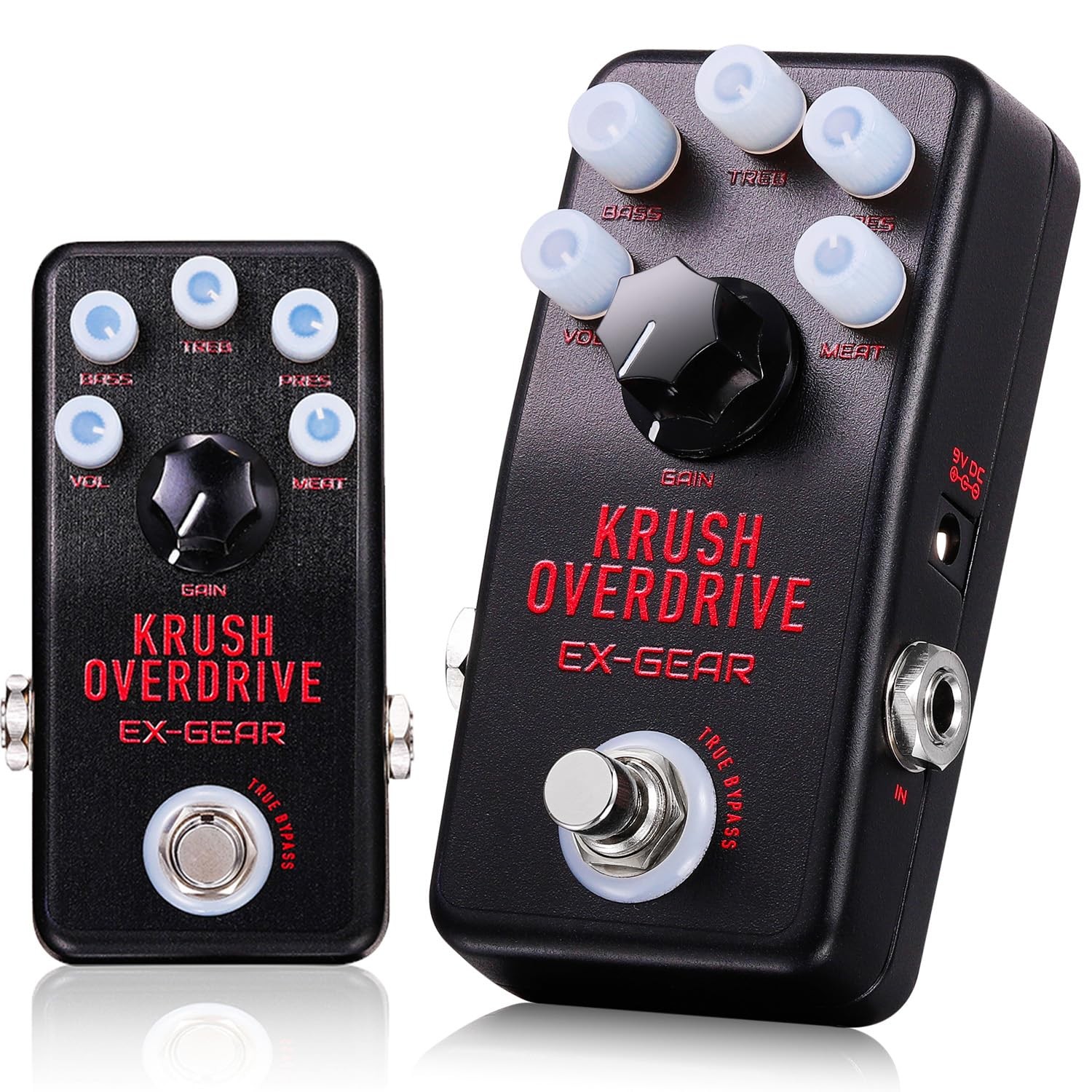 EX GEAR Krush Overdrive Pedal High-Gain Rock Metal Guitar Effects