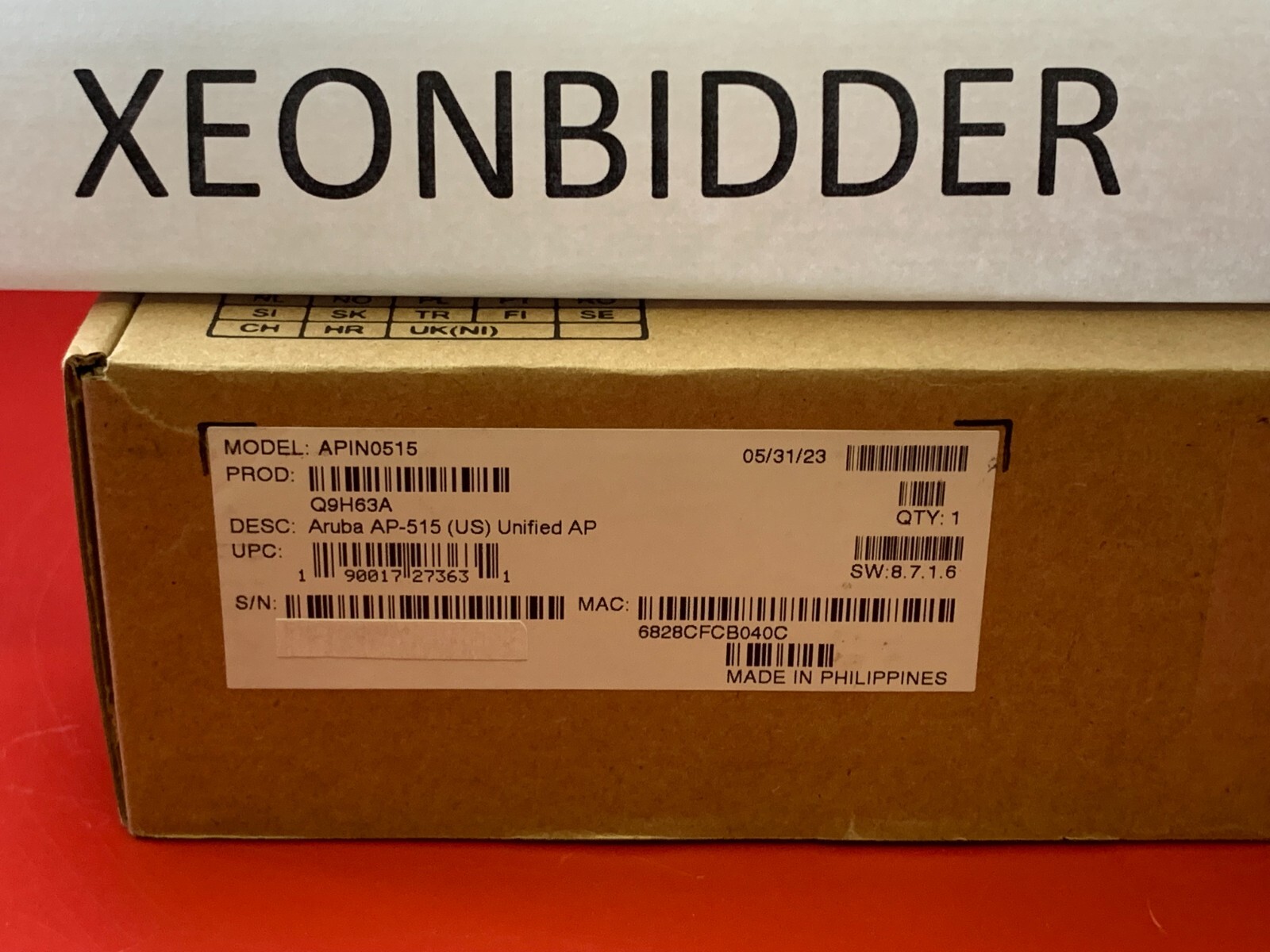 Q9H63A HPE ARUBA AP-515 (US) UNIFIED Access Point AP HPE Retail NEW OPEN