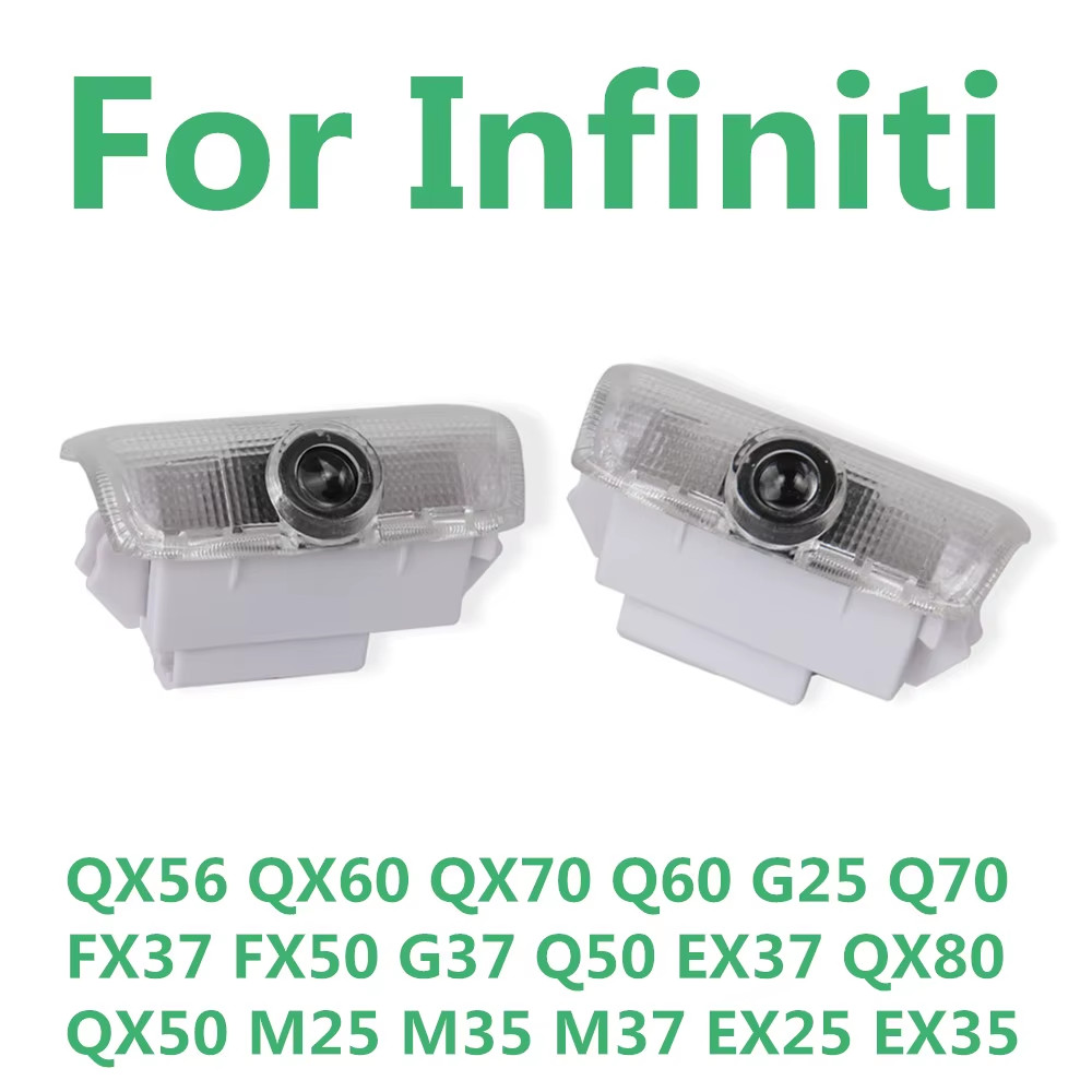 LED Door Logo Projector Lights for Infiniti Q50 Q60 QX50 QX56 G37 FX37