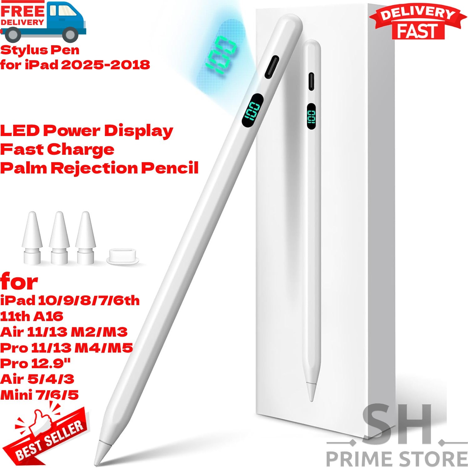 iPad Pencil 2nd Generation, Apple iPad Air/iPad Mini/iPad Pro LED Power Display