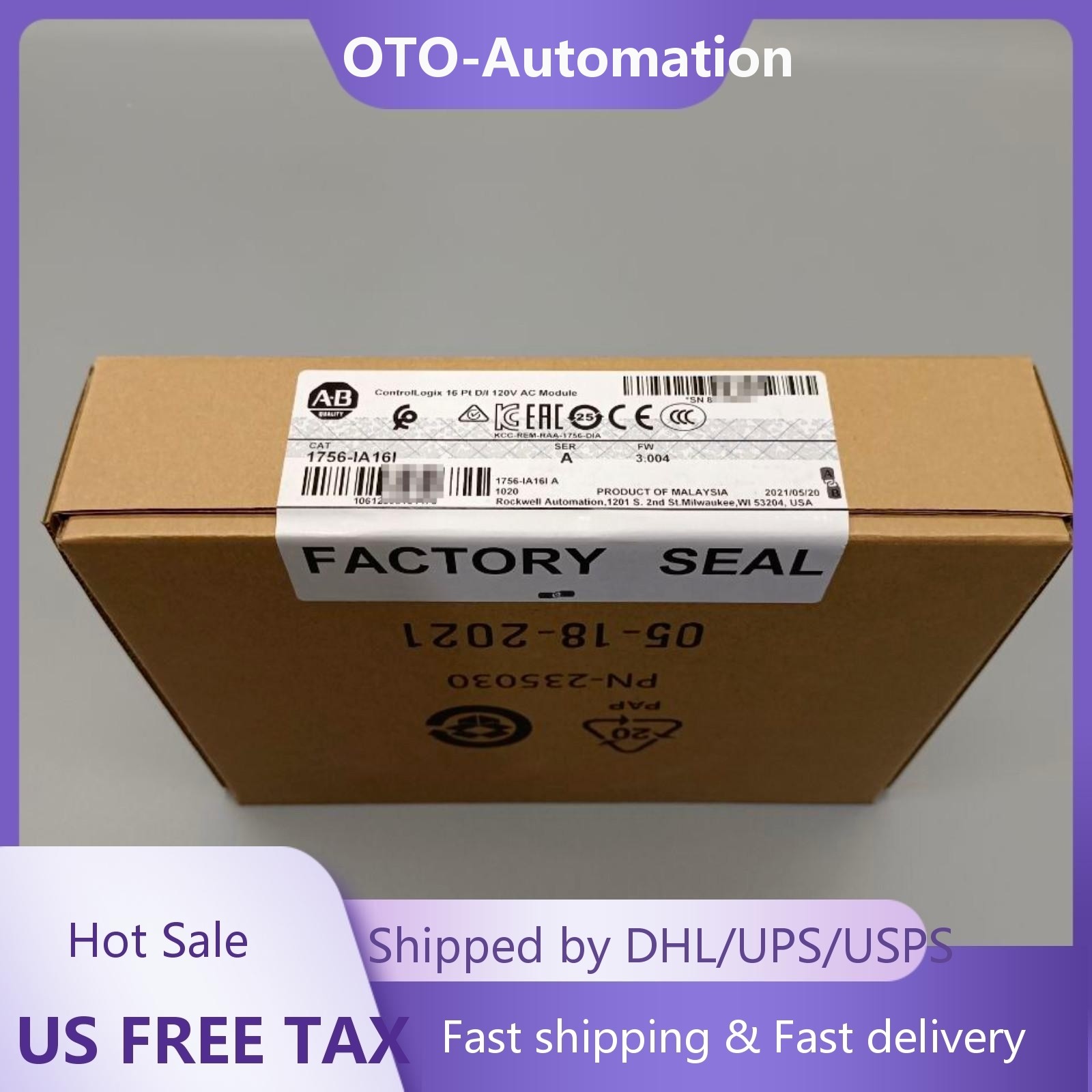 Allen-Bradley 1756-IA16I SER A ControlLogix Input Module AB US Free Tax