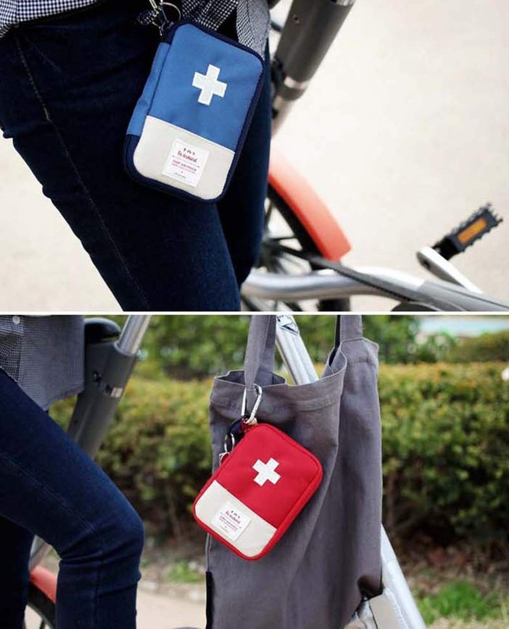 2 Packs Mini First Aid Bags for Outdoor Camping & Travel - 7x5 Inch