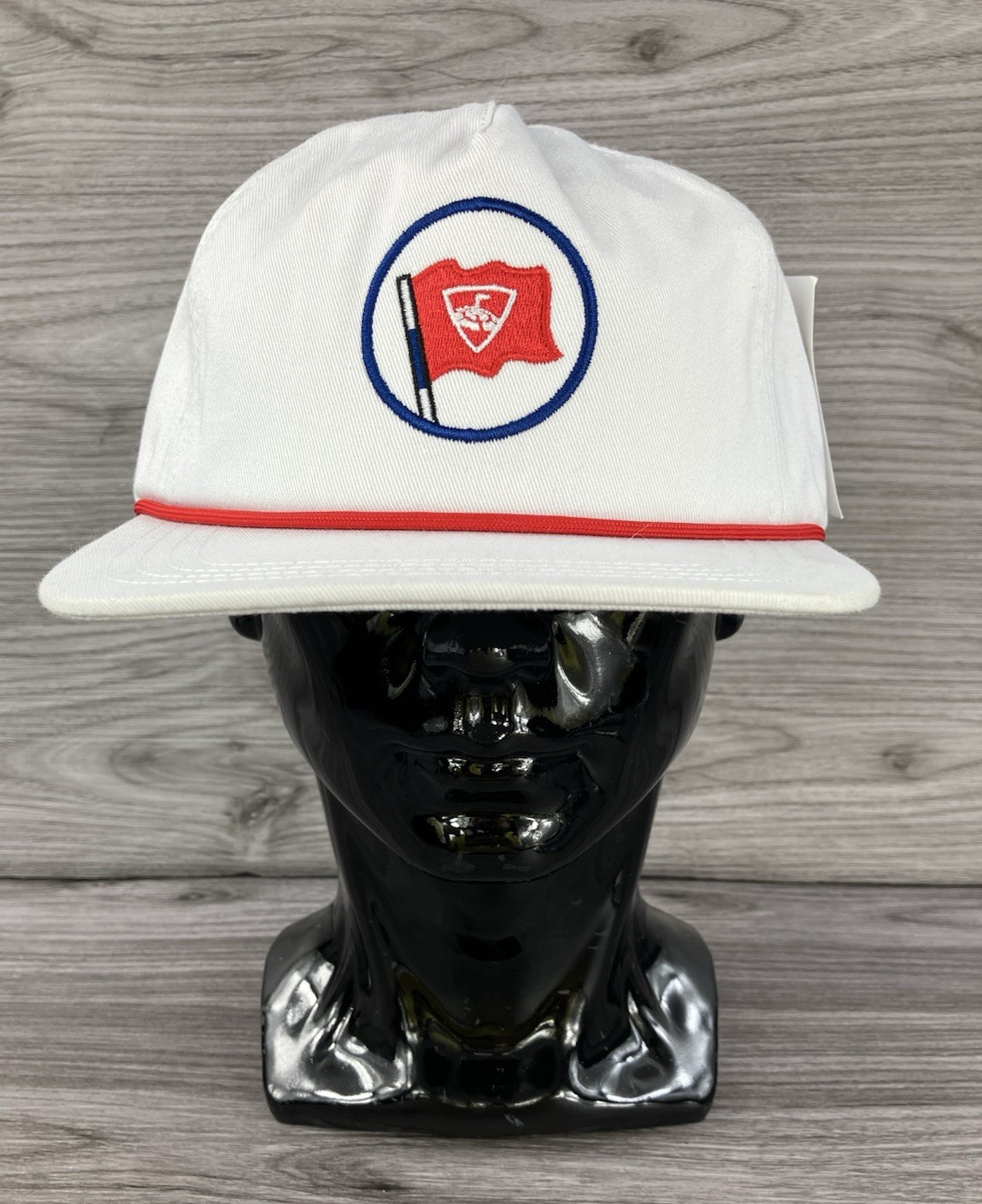 Top Golf Hat Cap white w/ red rope NWT
