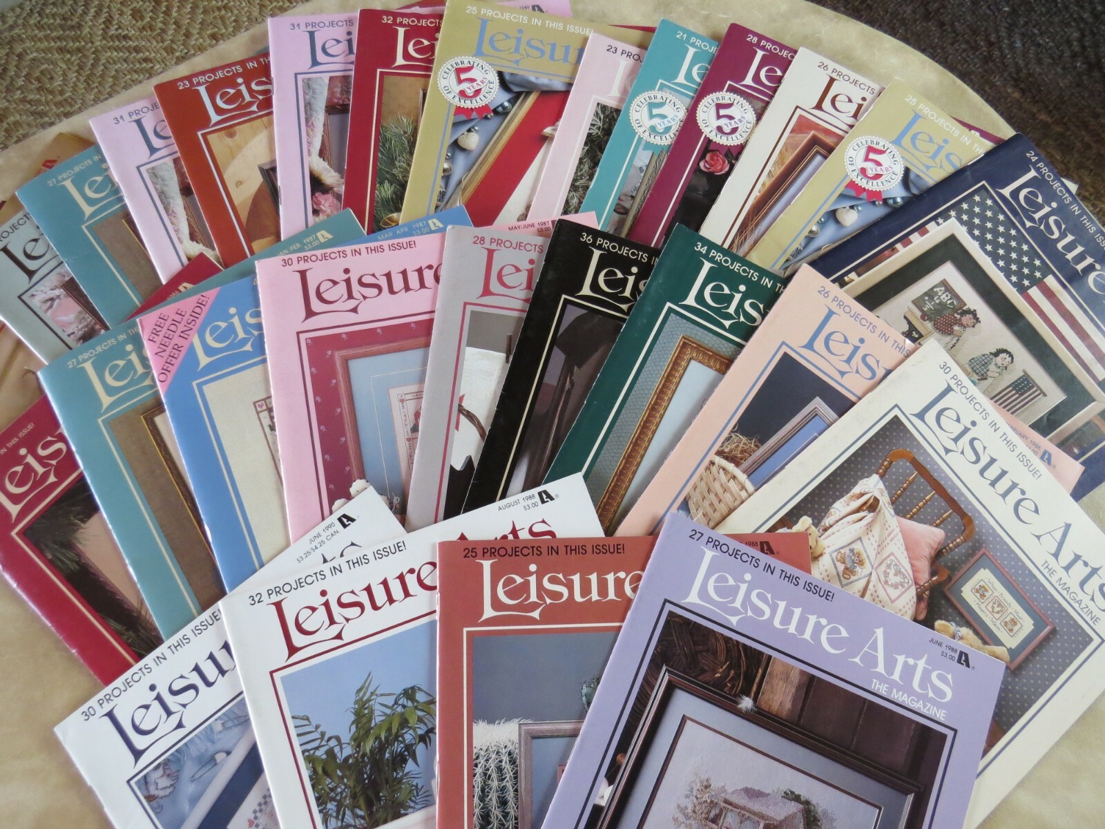 Vintage Leisure Arts the Magazine 1986-1991 - Your Choice