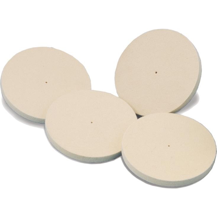 Spanish Felt Wheel Buffs, 5" x 1/2", Extra Hard, Item No. 17.460