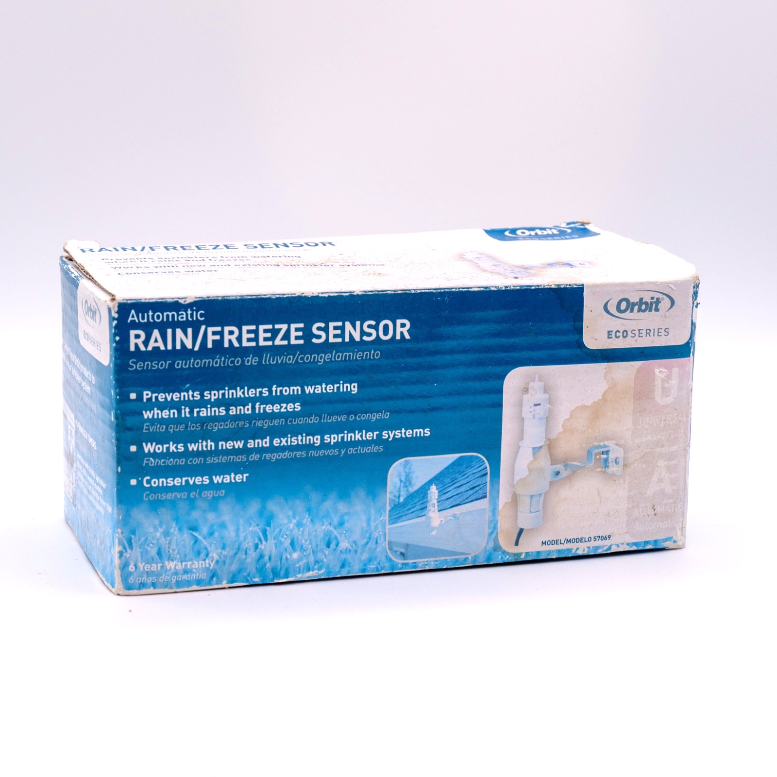 Orbit Universal Automatic Rain/Freeze Sensor Hard Wired 57069-20 New Open Box