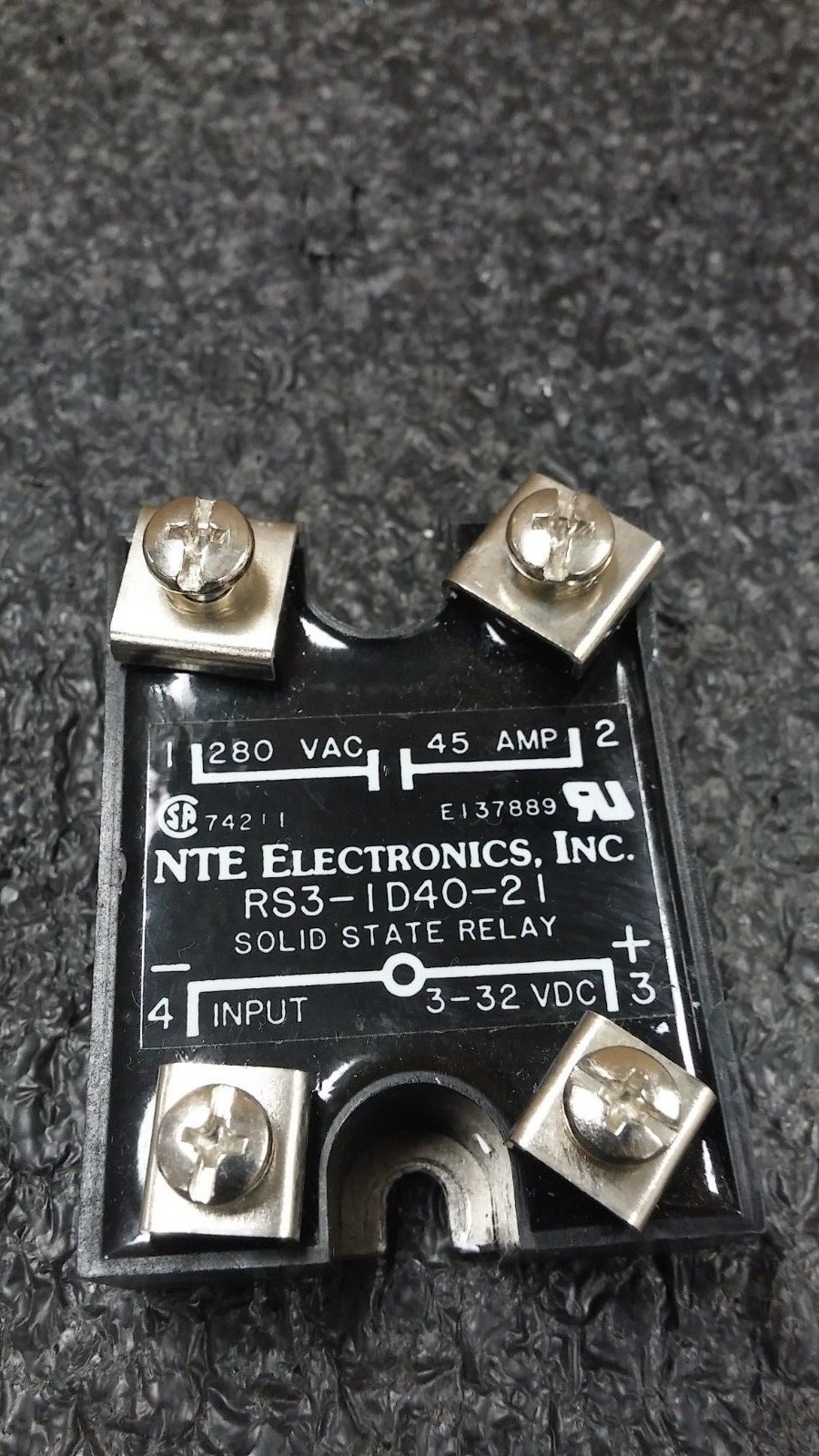 NTE Electronics RS3-D40-2 Solid State Relay with Heatsink