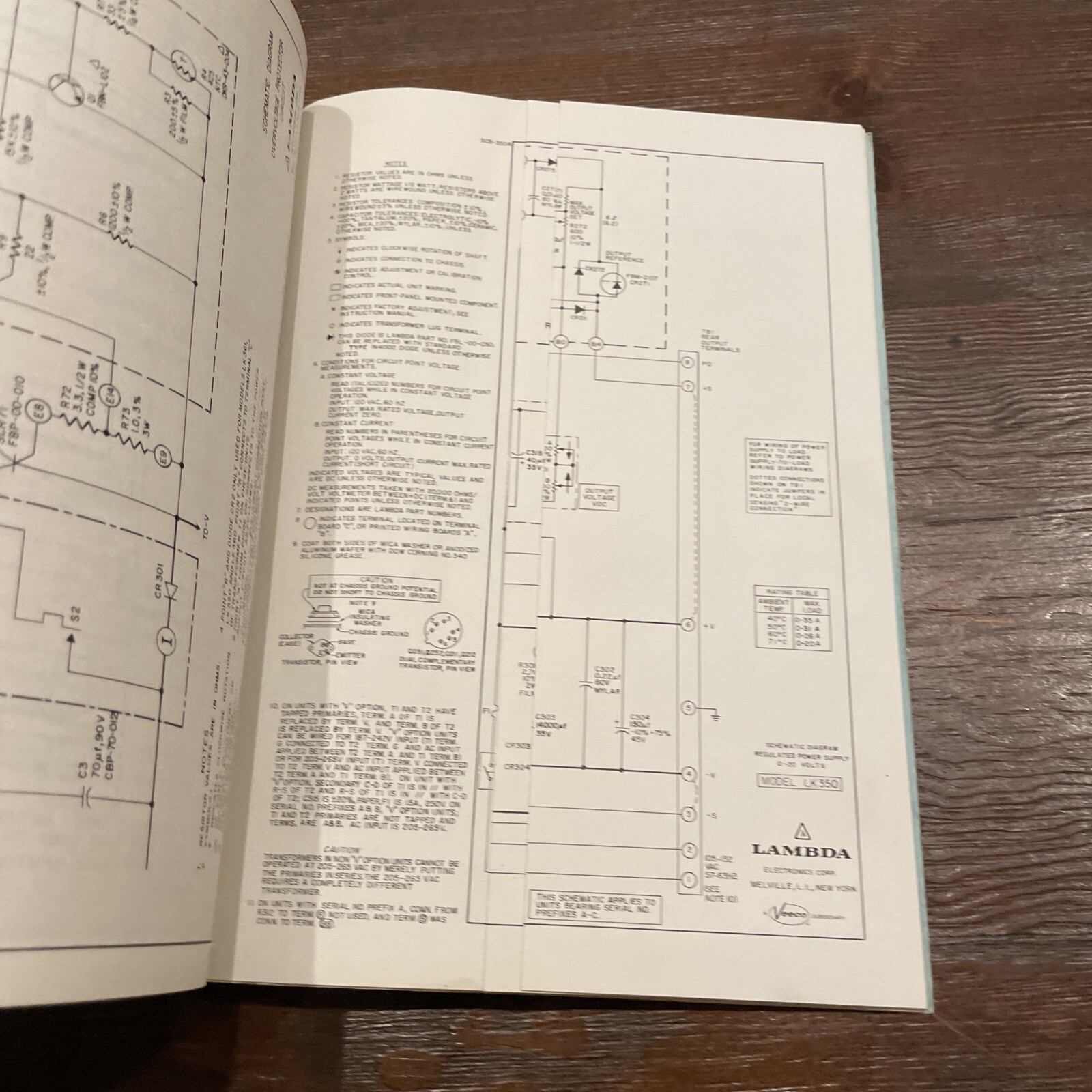 Lambda Model LK-352-FM-OV-4396-1 Regulated Power Supplies Instruction Manual