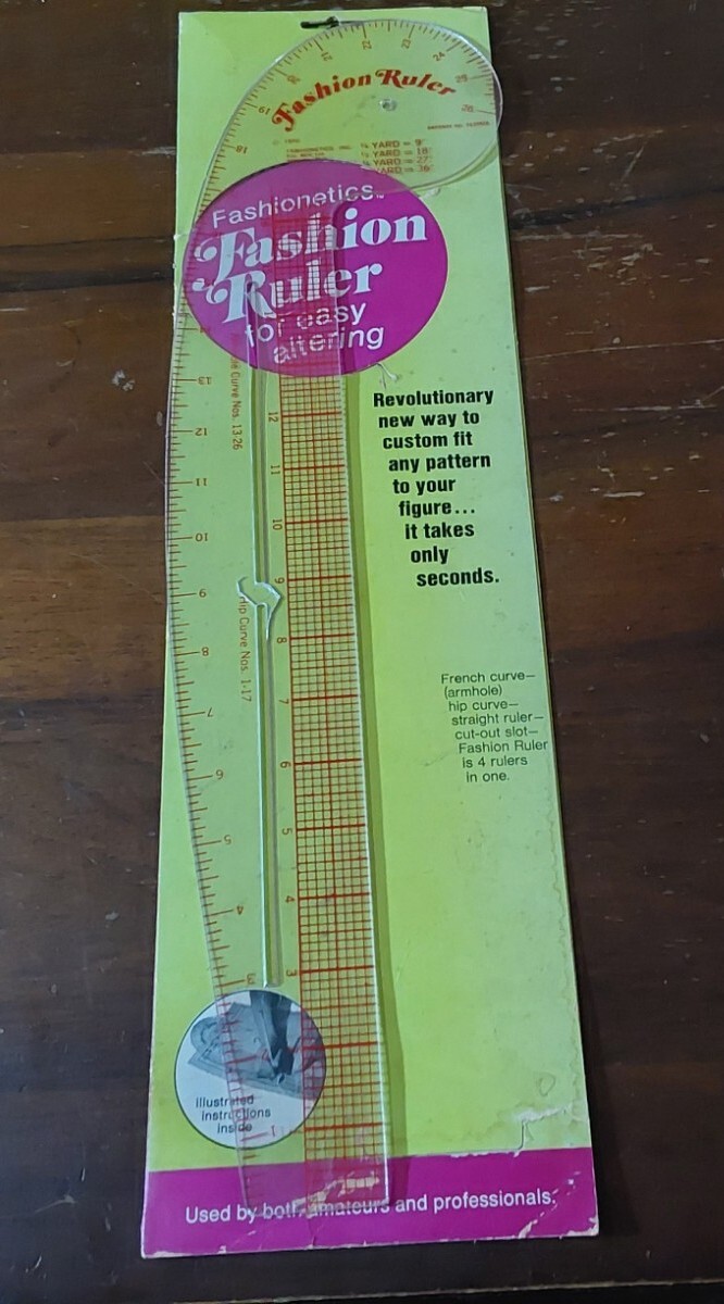 Fashionetics Fashion Ruler Armhole & Hip Curve Plastic 20.5X5 Alterations Sewing