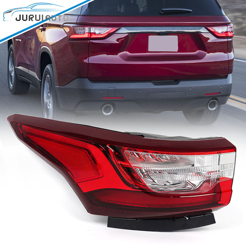 Driver Tail Light For 2018-2021 Chevy Traverse Red/Clear Outer LED Brake Lamp LH