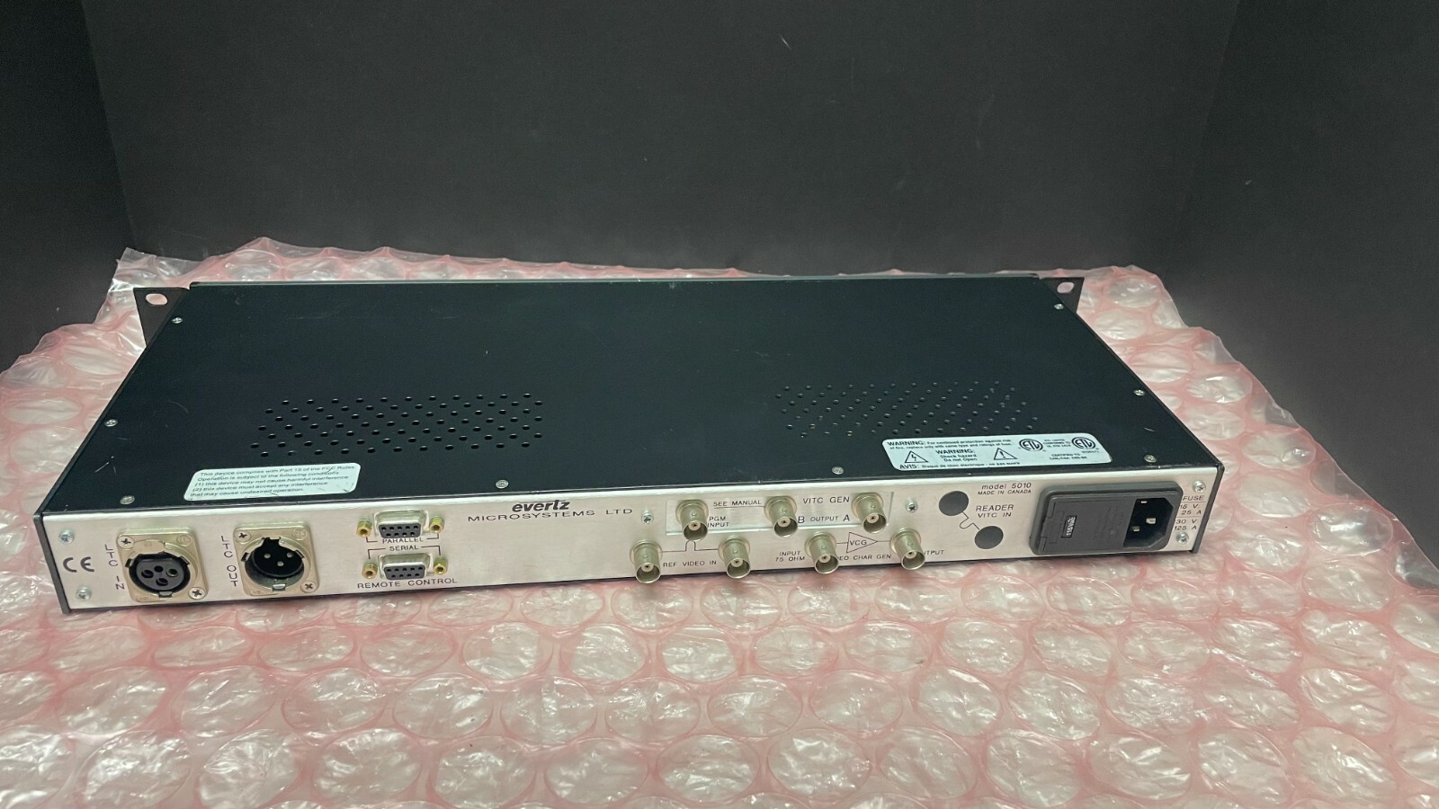 EVERTZ 5010-SIE ENCODER WITH AC POWER CORD