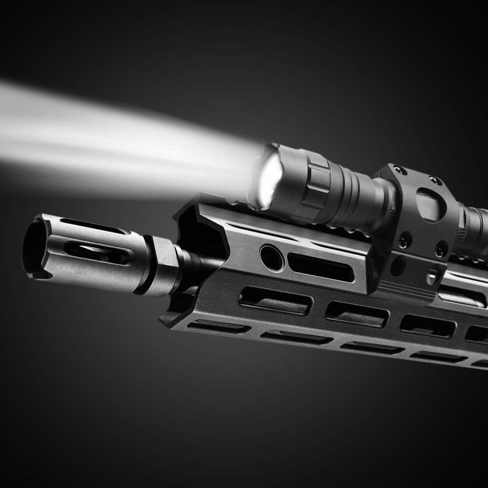 CNC Machined 1-Inch Flashlight Mount for M Lock Rails - Lightweight & Durable