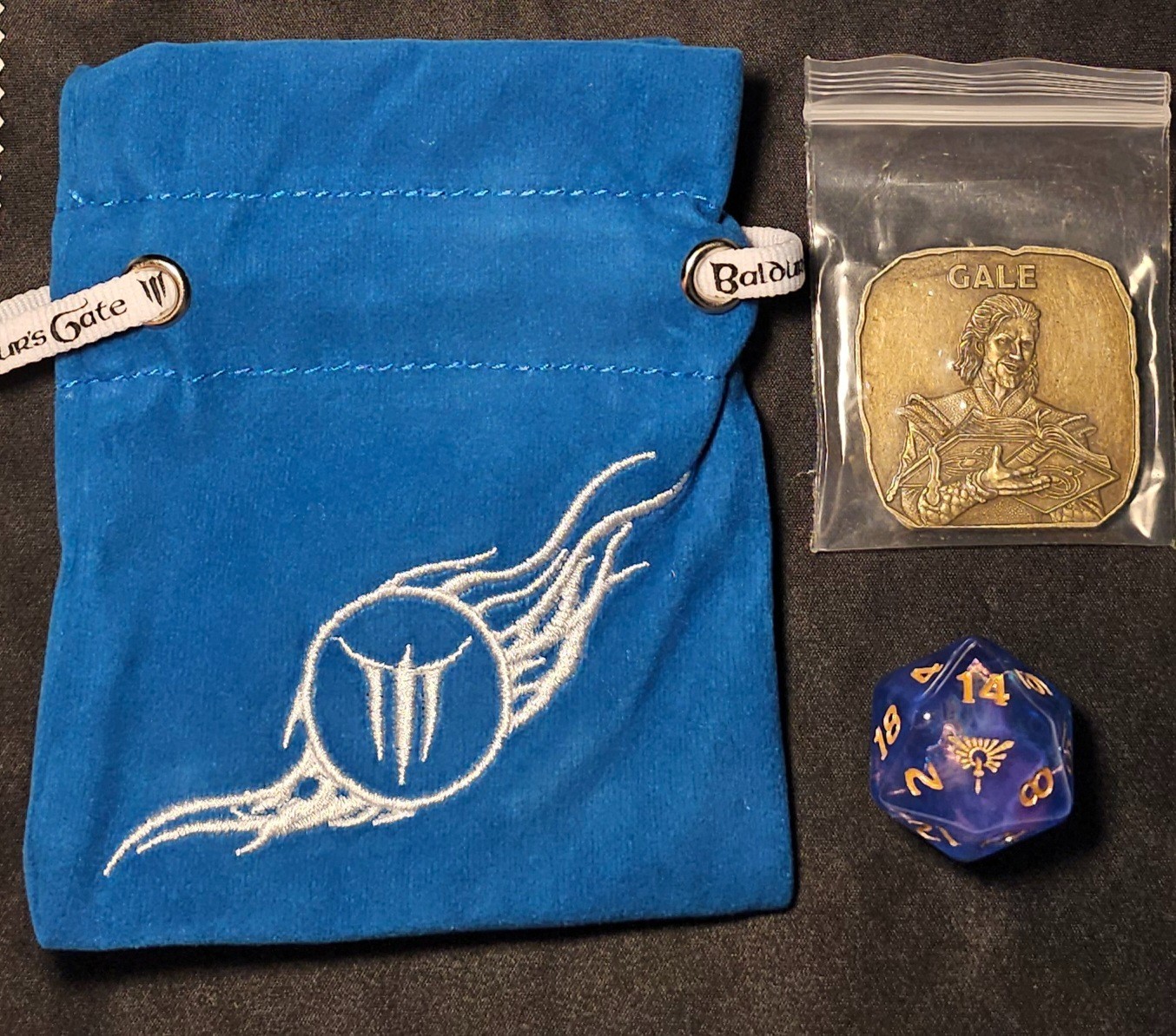 Baldur's Gate 3 Official Gale Complete Character Set | Sacrifice D20 Die + Coin