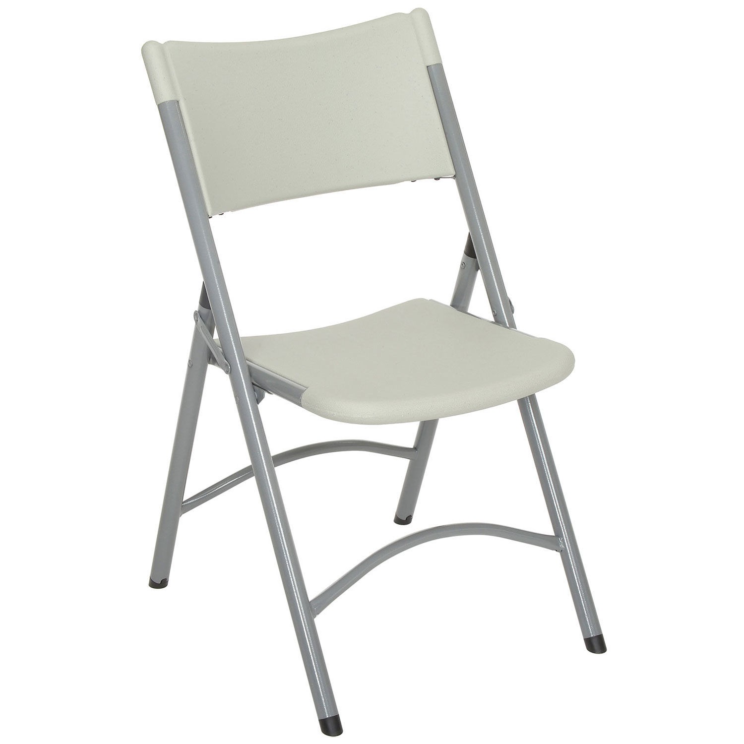 Global Industrial Blow Molded Resin Folding Chair Gray Lot of 4