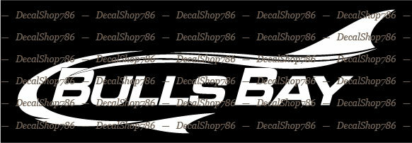 Bulls Bay Boats - Outdoor Sports - Vinyl Die-Cut Peel N' Stick Decals/Stickers